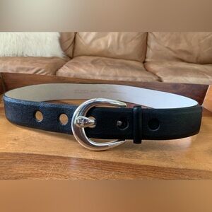 MICHAEL KORS Black Leather Belt